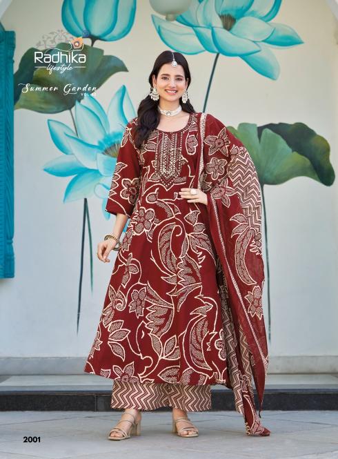 Radhika lifestyle summer garden vol-2 wholesale kurti catalog